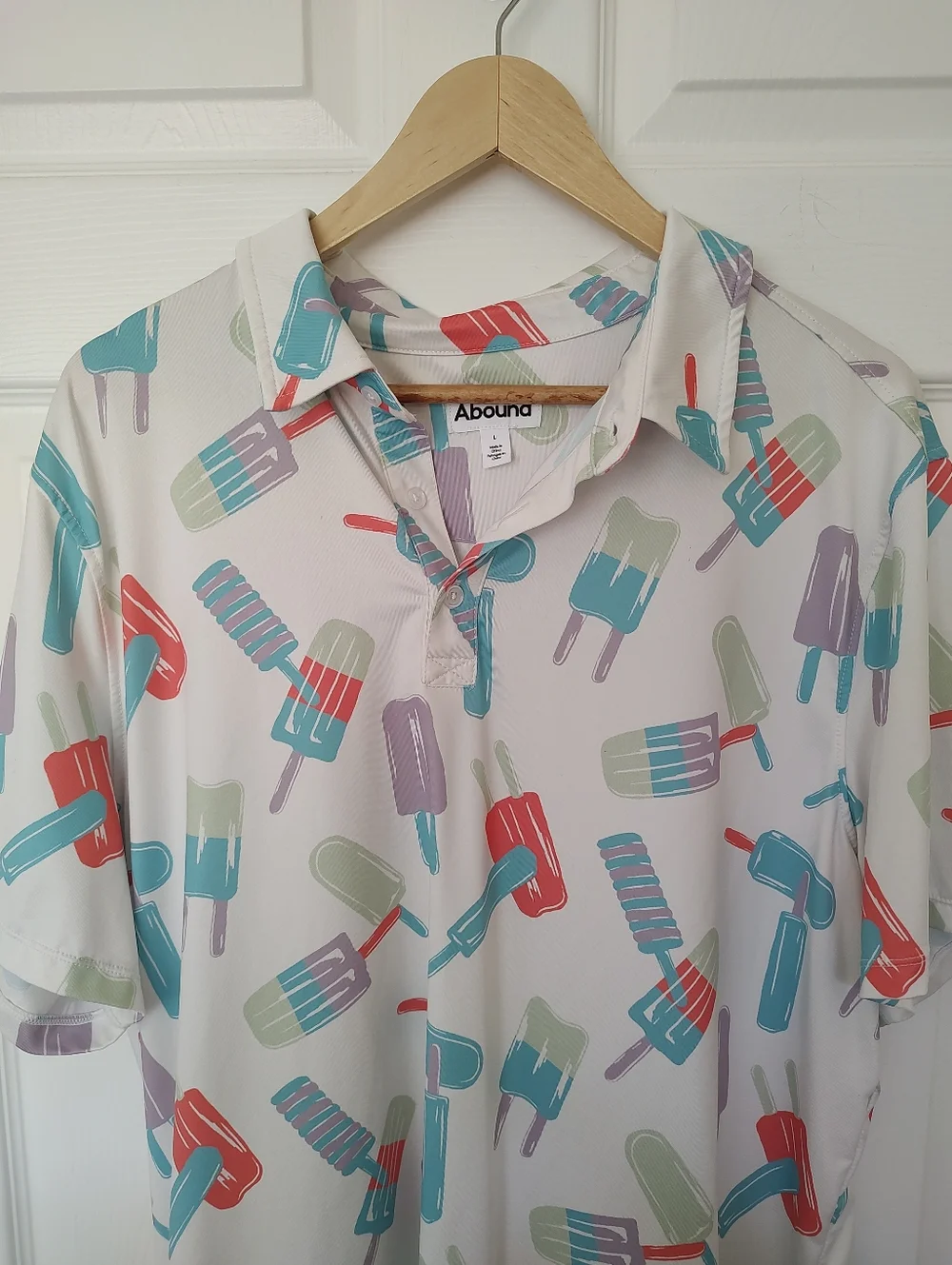 Abound Icy Pop Polo Golf Shirt Novelty Summer L